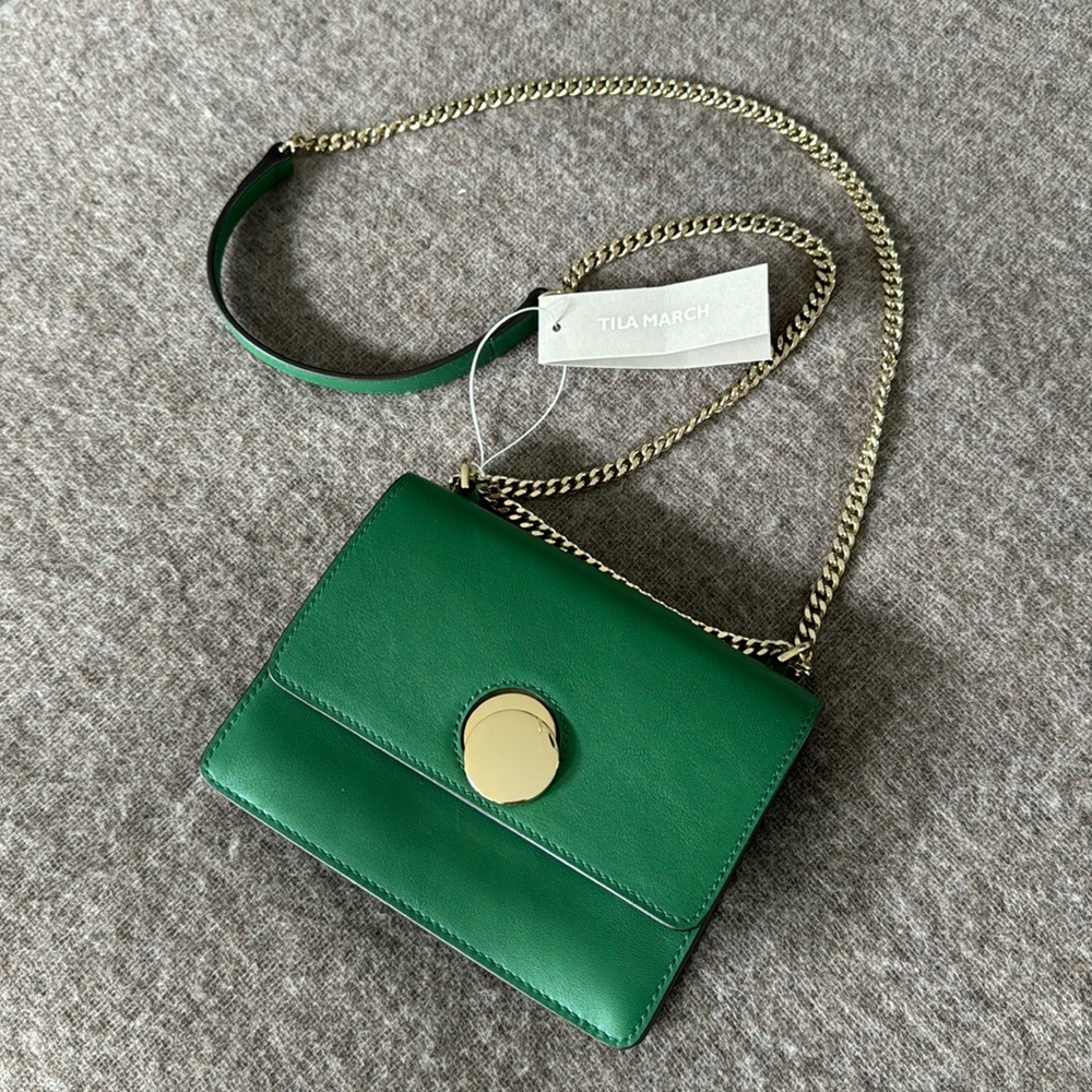 Tila March Mini Karlie cross-body clutch, kelly green